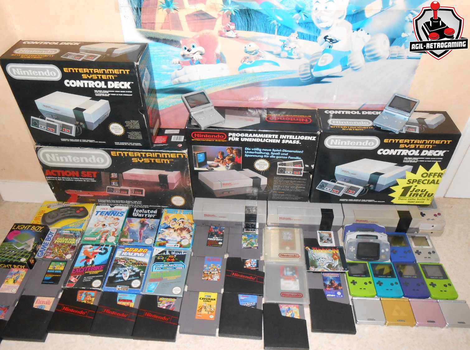 Arrivage NES en boite et GBA - GBC