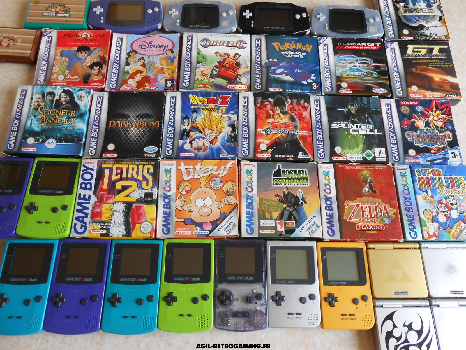 Jeux et consoles GBC et GBA