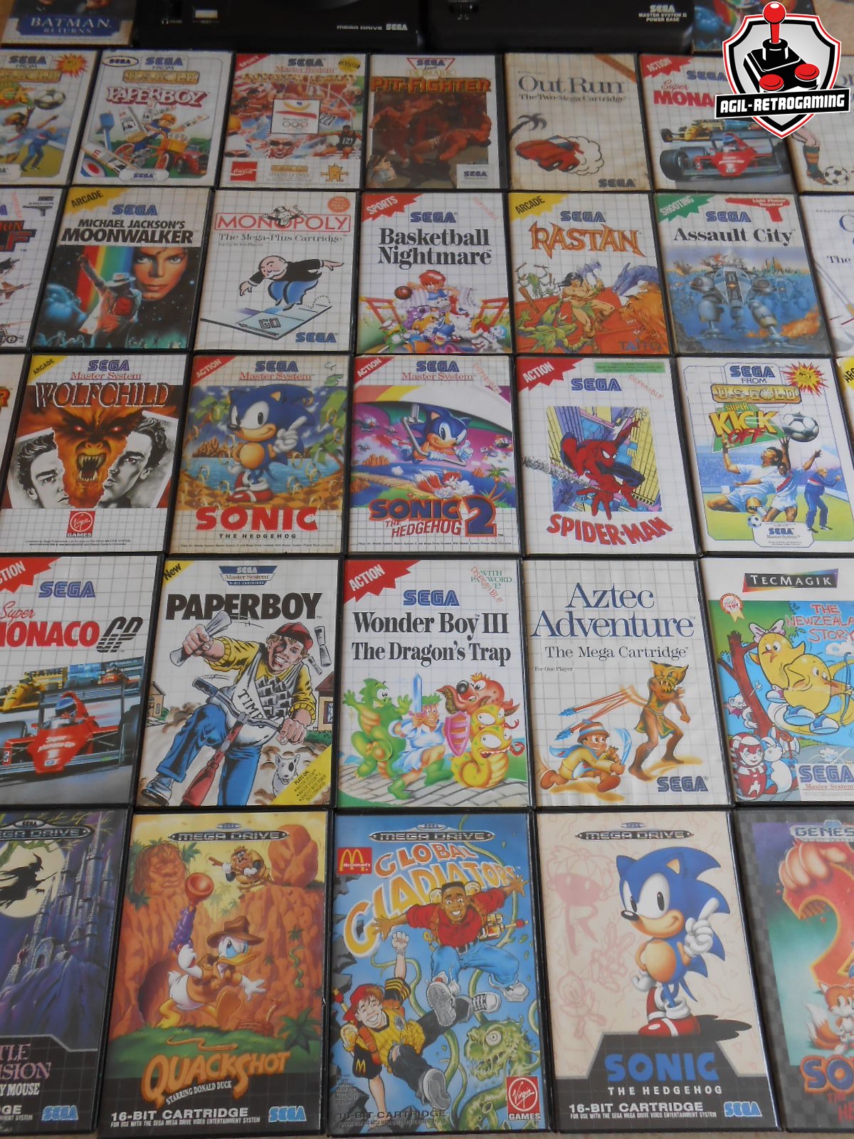 Jeux et consoles Sega Megadrive et Master-System