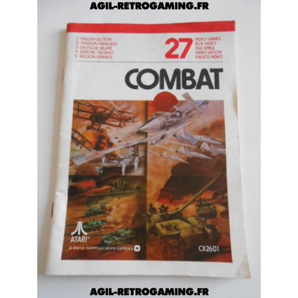 Combat - Notice Atari 2600