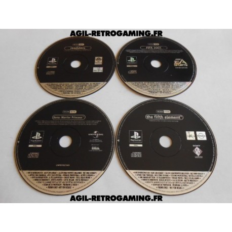 Lot de 4 jeux PS1 Version Promo Lot de 4 jeux PS1 Version Promo