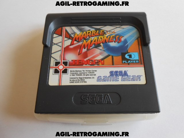 Jeu Marble Madness Sur SEGA Mega Drive - Complet Et En Bon état - Version Française
