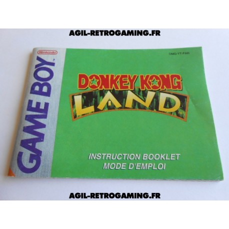 Donkey Kong Land GB - Mode d'emploi