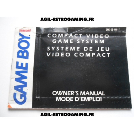 Mode d'emploi Console Game Boy