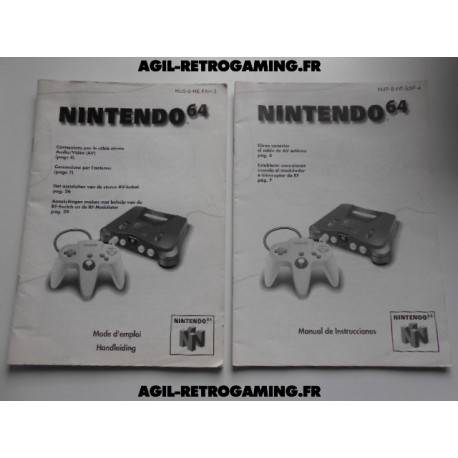 Mode d'emploi Console Nintendo 64