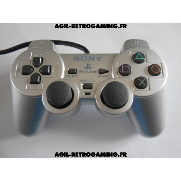 Manette Officielle Dual Shock 2 Gris métal pour PlayStation 2