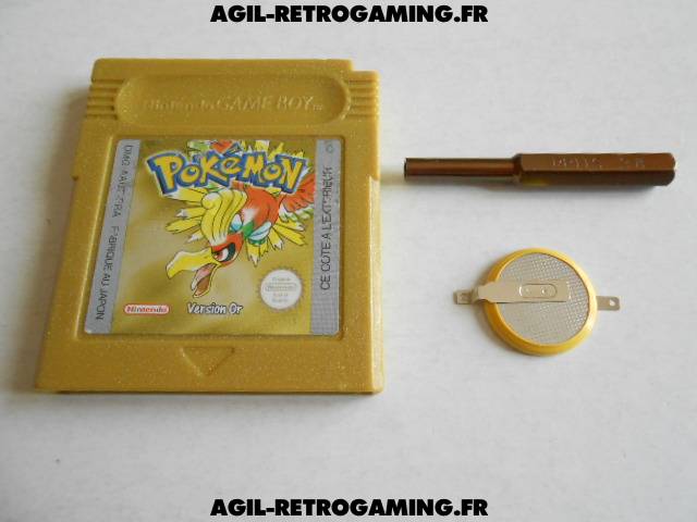 Changer une pile de cartouche GBC, SNES, MD