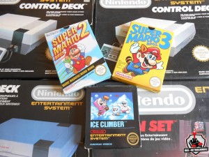 Console et jeux NES en boite