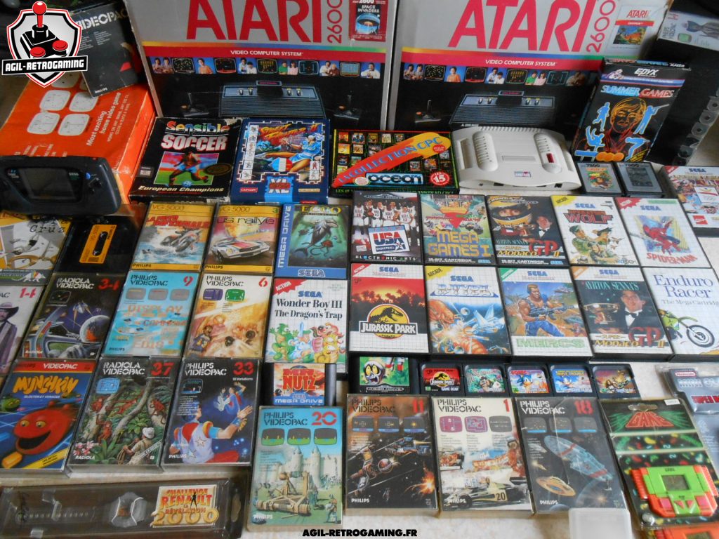 Nouveautés Sega Game Gear, Master-System, Megadrive, Atari 2600, Amstrad, Amiga, Videopac